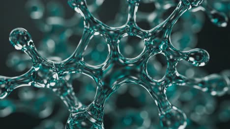 intricate molecular structures emphasizing the beauty of fluid dynamics and interconnectedness in abstract forms of science and chemistry