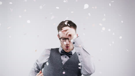 funny geek guy slow motion wedding photo booth series