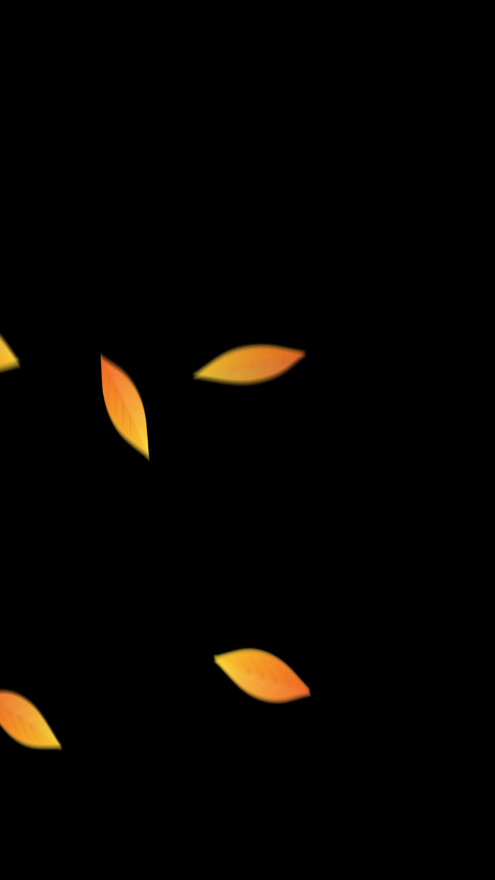 Animated Orange Leaves