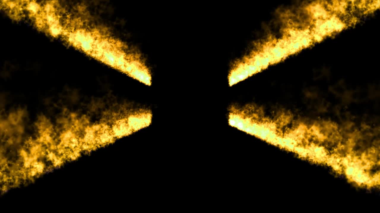 Flame straight line bar color particle motion graphics