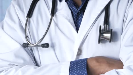 doctor in white coat with stethoscope