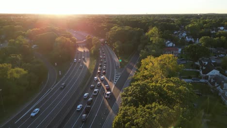 an aerial view of the southern state parkway on long island, ny-1