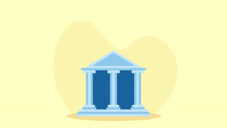 ancient greek/roman style building illustration