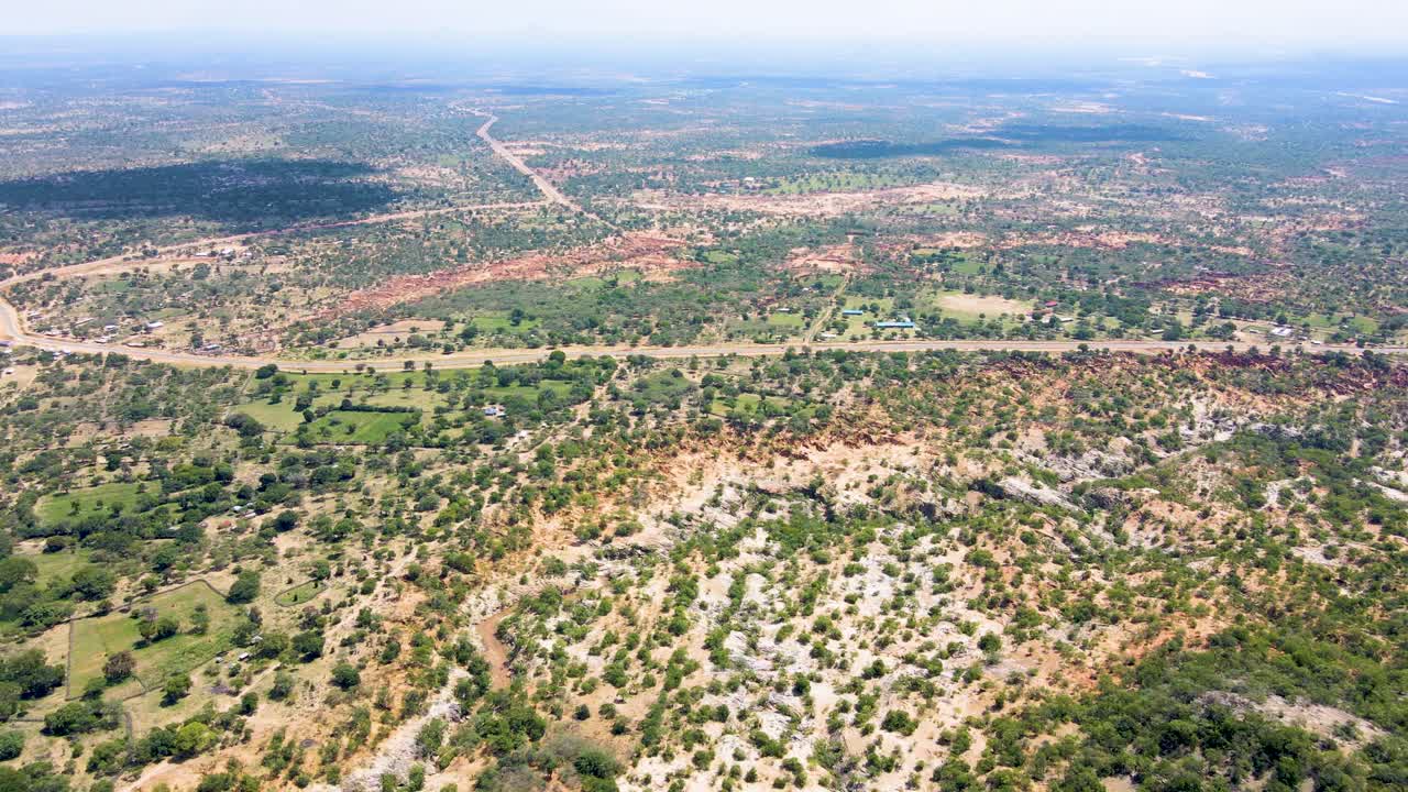 무인 항공기 에서 아프리카 를 보는 모습