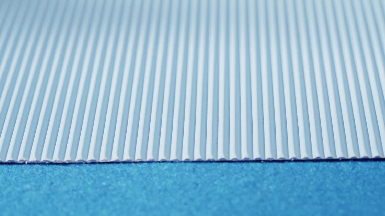 Close-up of blue and white textured materials