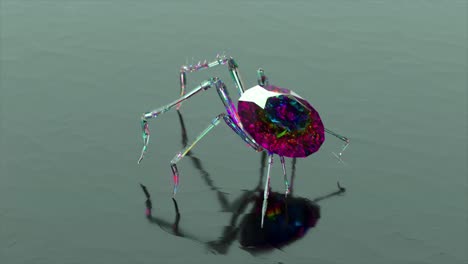 3d rendered gem spider