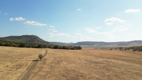 Non-Urban-Scene-Of-Plains-And-Mountain-Ridges-In-Desolate-Nature