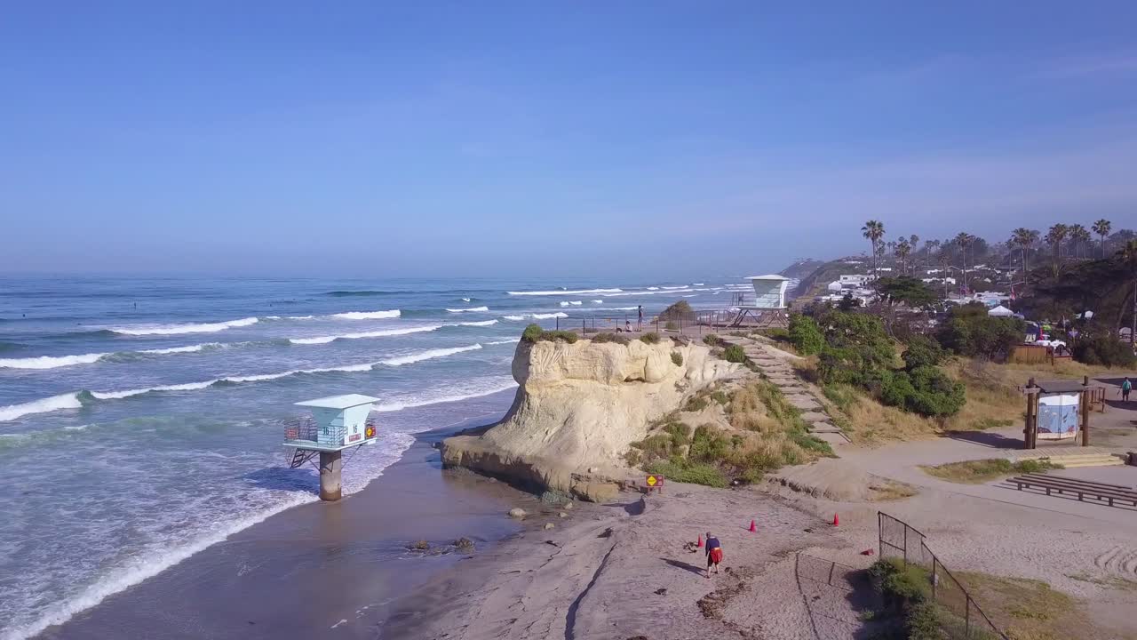 샌디에고 1 북쪽 캘리포니아 해안선을 따라 아름다운 공중