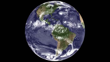 animación de la nasa de un globo que gira desde el espacio con énfasis en el calentamiento global y el clima 2