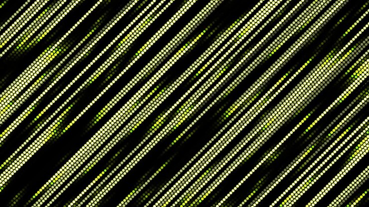 Animazione a punti. Linea cyber. Motion graphics.