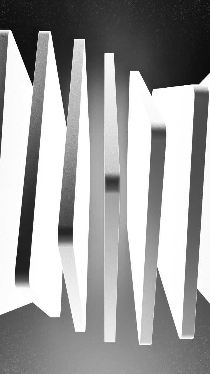 White Slat Sculpture Undulating With Shadows Minimalist Monochrome ...