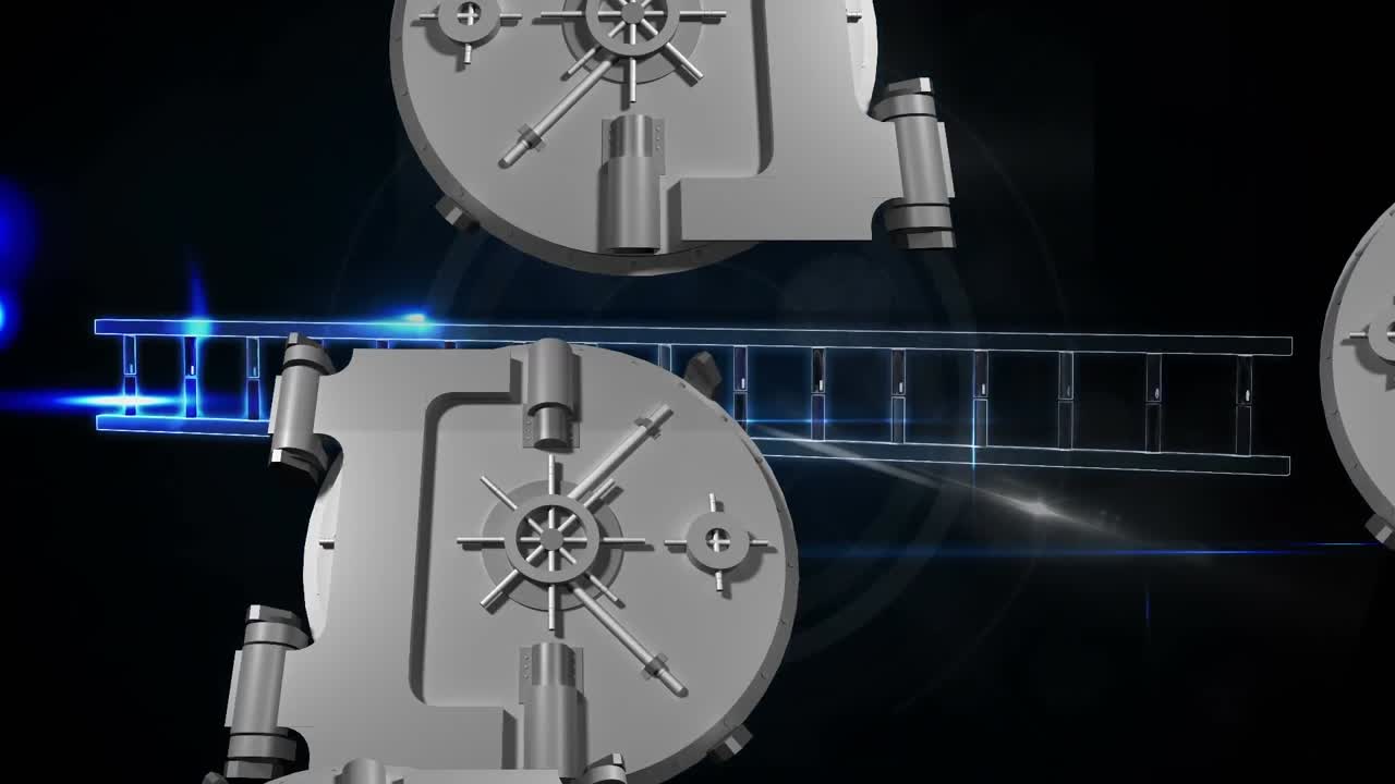 바이너리 코딩을 통해 savelock 보안 아이콘으로 연결 네트워크의 애니메이션