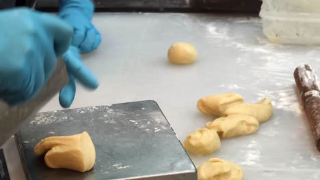 making dough for pastries