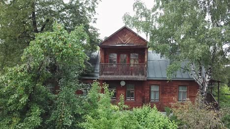 old wooden house in a countryside