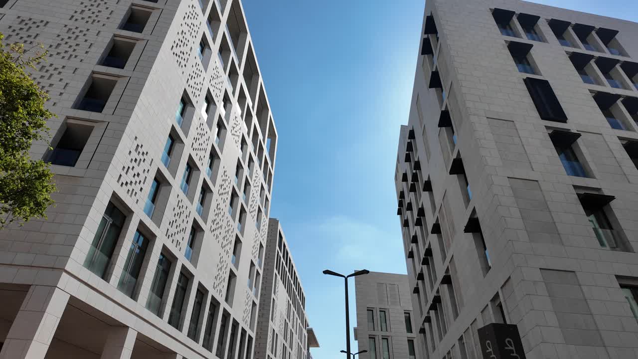 Edifícios modernos em um ambiente urbano