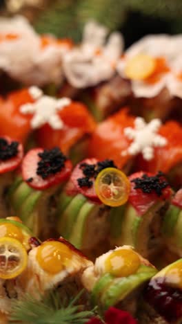 christmas sushi platter