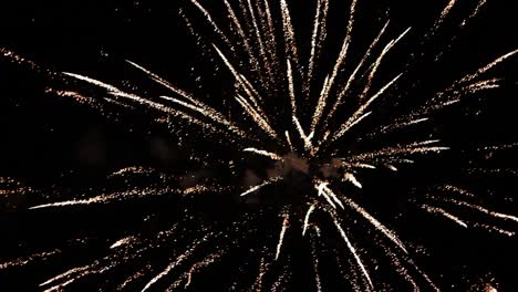 increíbles fuegos artificiales en el cielo oscuro.