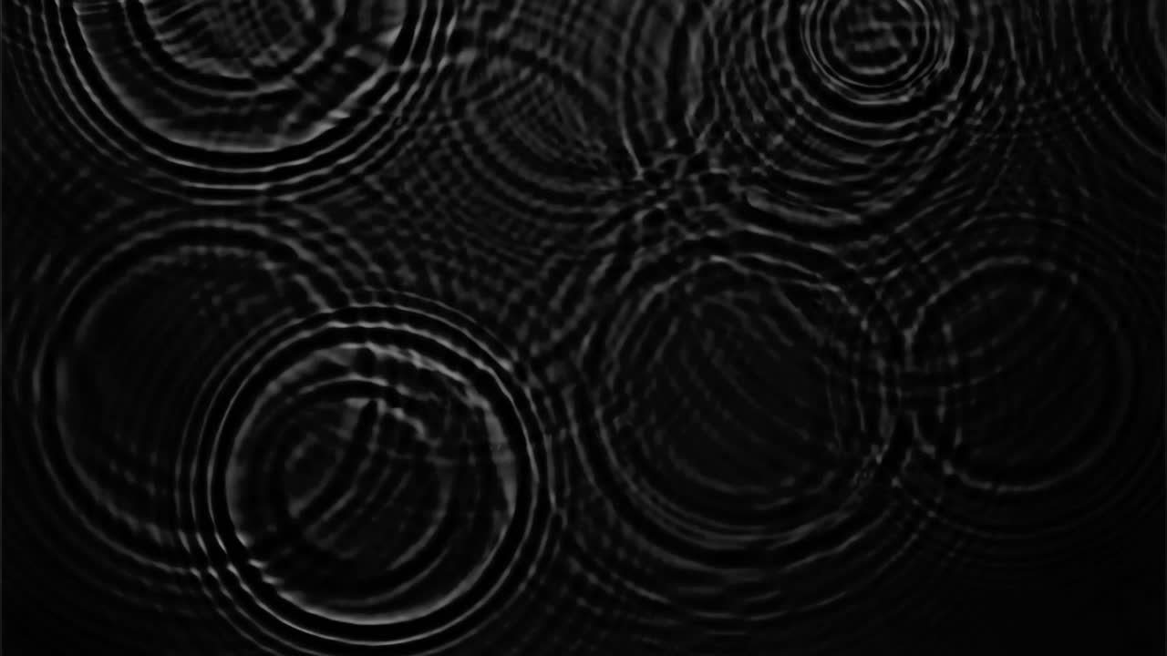 Mesmerizing water ripple patterns animated overlay, transparent 4K video, alpha channel, ProRes 4444