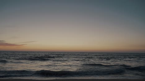 beautiful shot of waves at the beach during dusk in puerto escondido