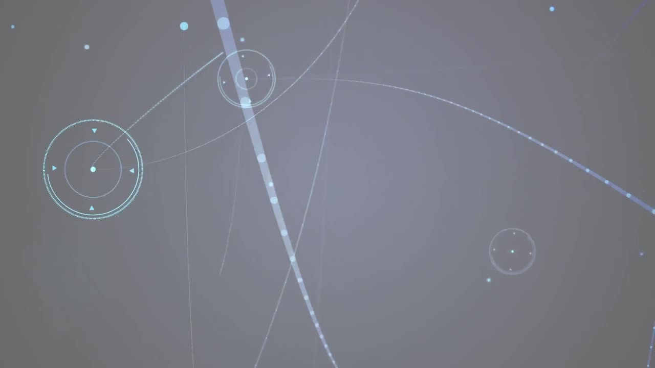 검은색 배경에 연결 네트워크의 애니메이션