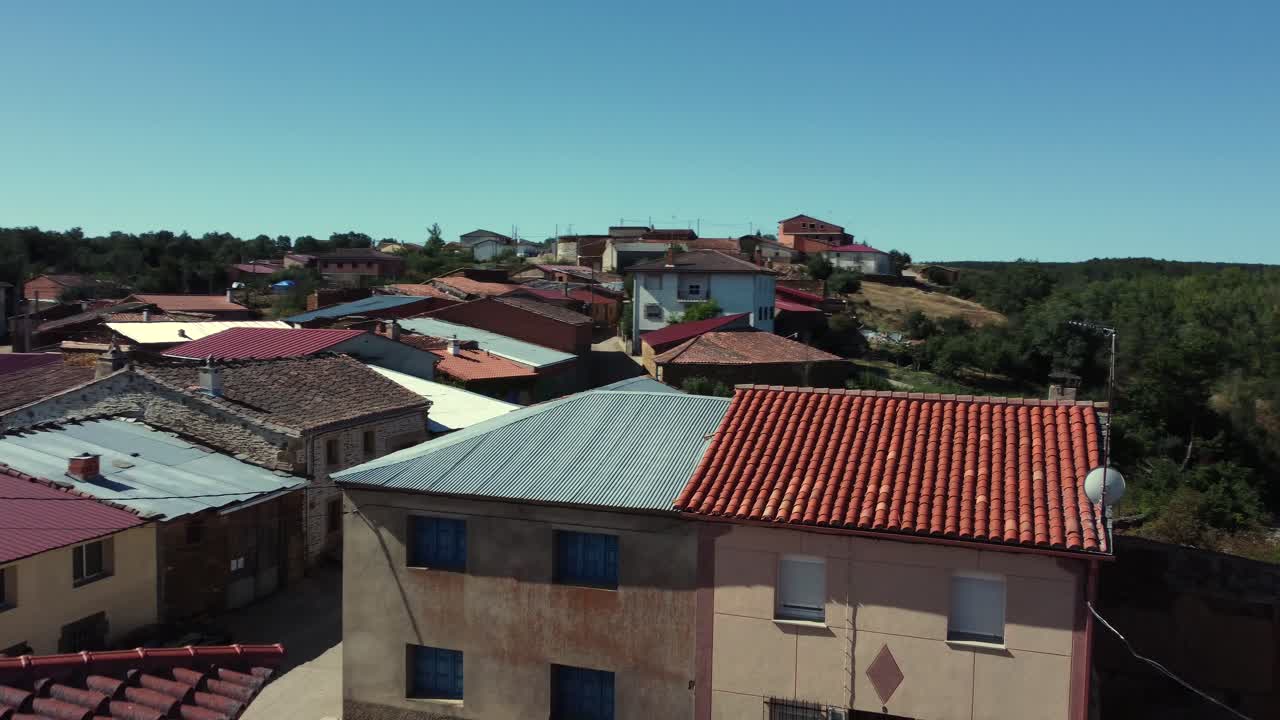 Aerial View of a Spanish Village