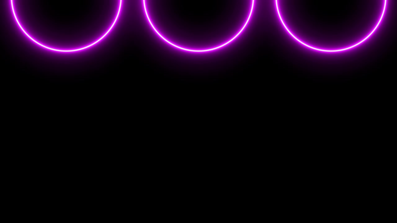 Pink ring glowing electric animation motion graphics