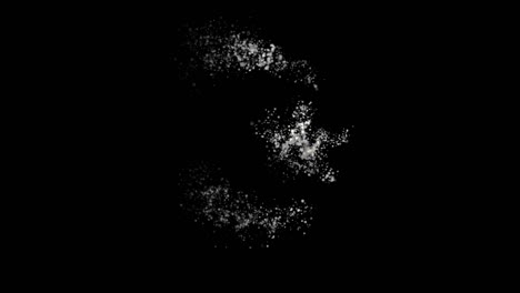 islamic  religious symbol animation, particle animation of religious icon islamic.