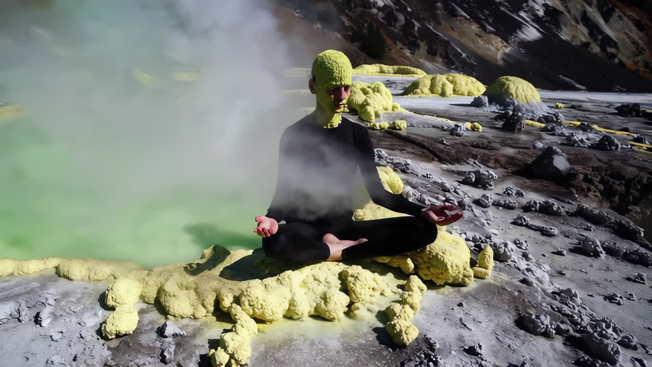 Meditation in a Geothermal Landscape