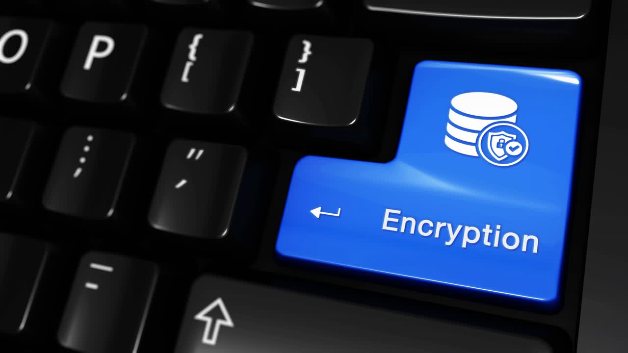 Encryption Key on Computer Keyboard