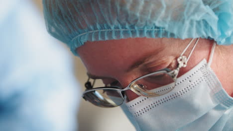 surgeon focused on procedure