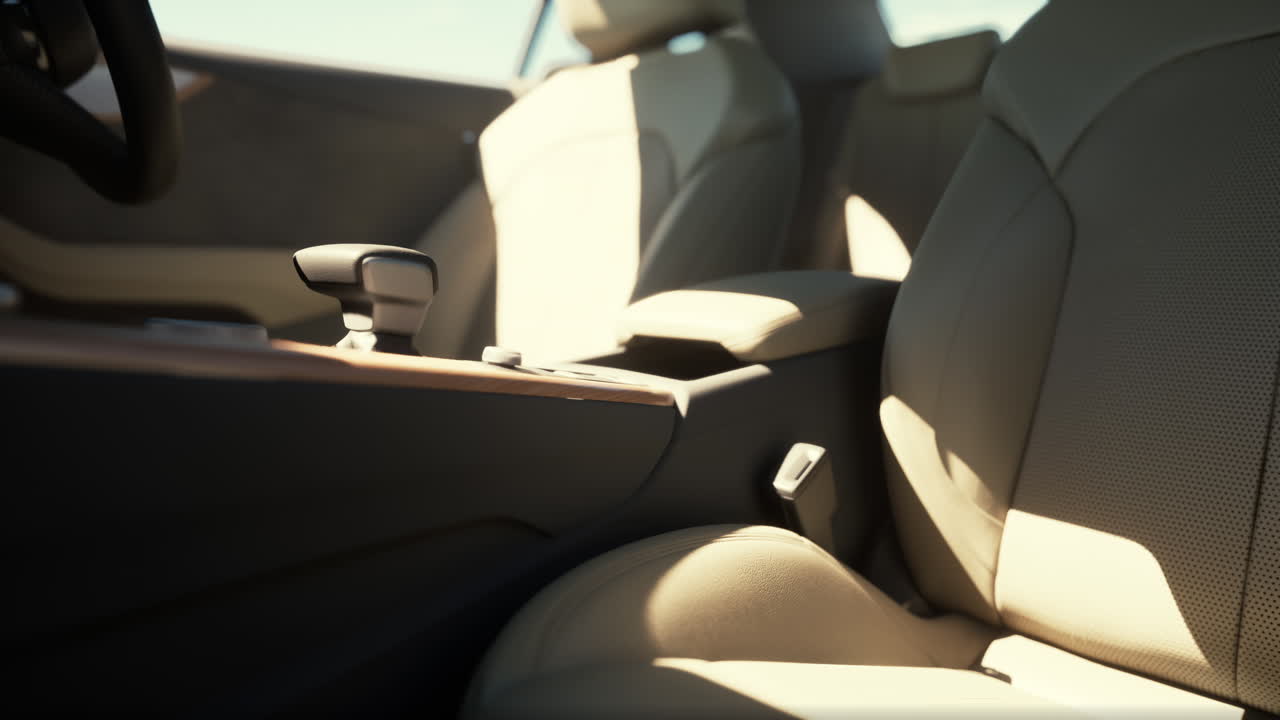 vista de cerca del interior de un coche