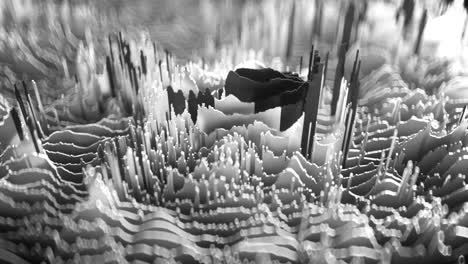 la forma de onda topográfica abstracta de 4k.