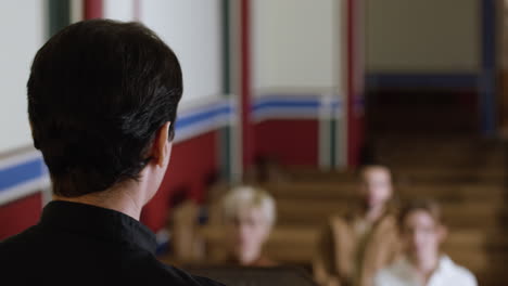 priest at the mass