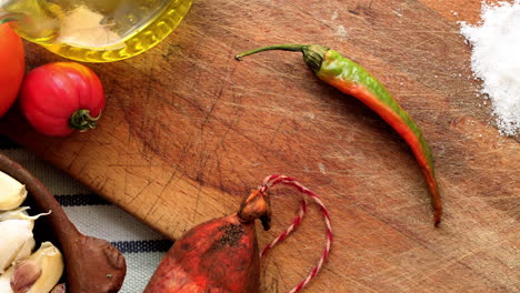 Mediterranean-still-life-stop-motion-animation-of-a-hot-pepper