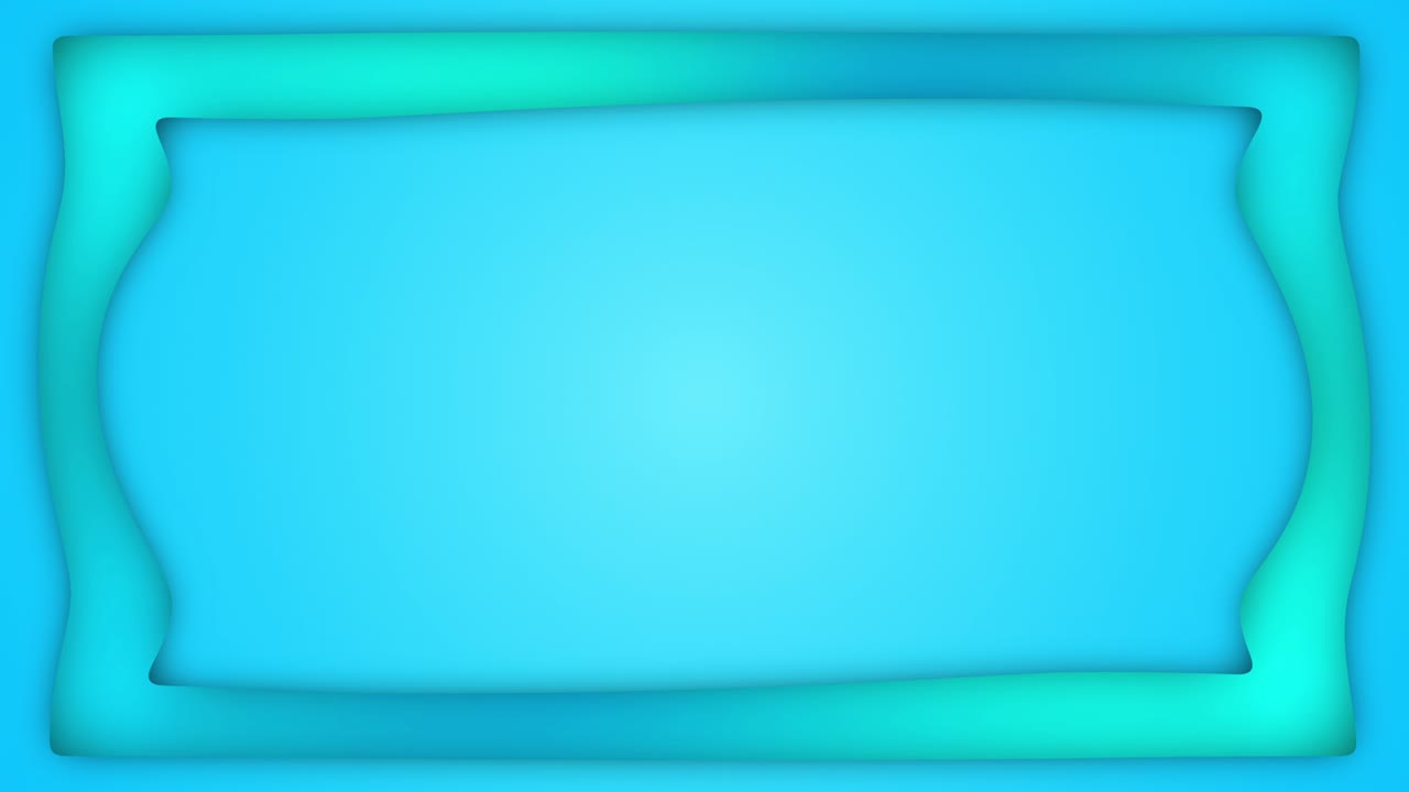 그라디언트 블루 액체 직사각형 프레임 애니메이션