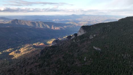 northern slope aerial of grandfather mountain nc, north carolina