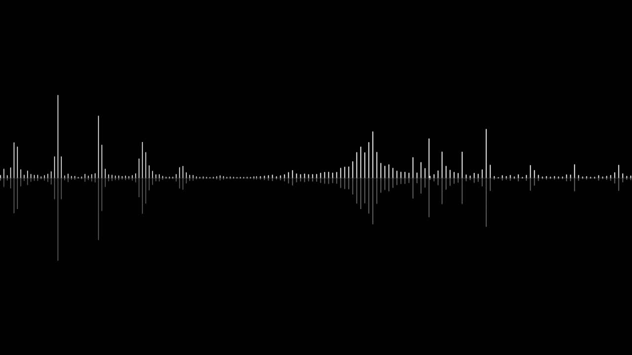 4k music equalizer audio waves or sound frequency in lines equalizer animation visualization of