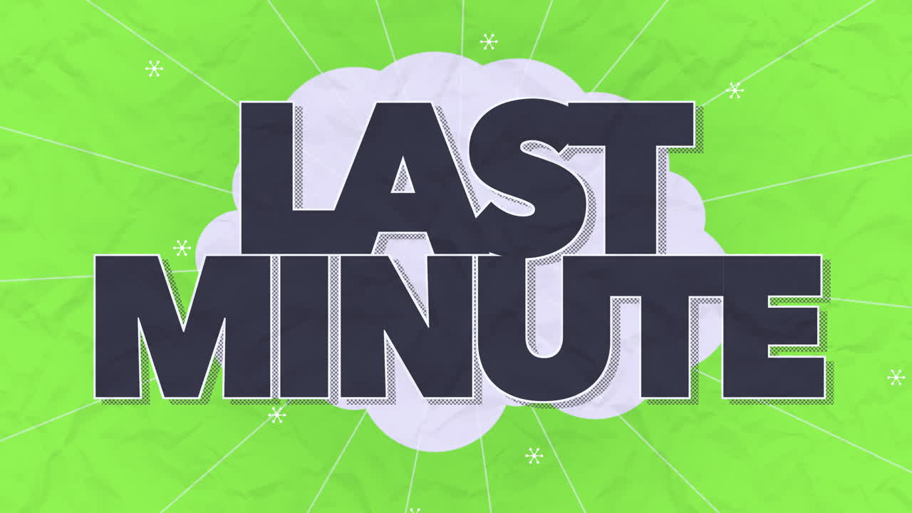 último minuto en la nube con líneas en textura verde