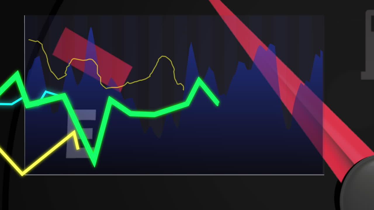 animación del procesamiento de datos sobre el panel del coche
