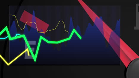 animación del procesamiento de datos sobre el panel del coche