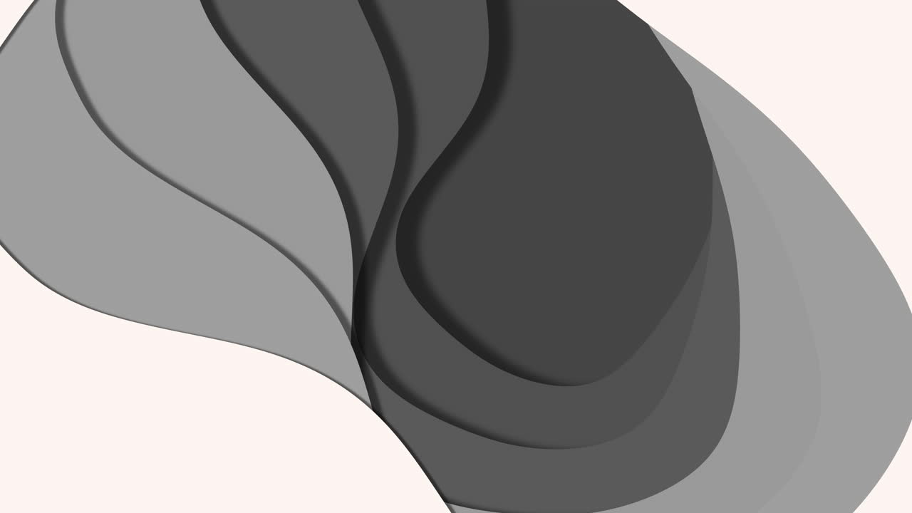 Dynamic black and white wavy stripes create abstract design