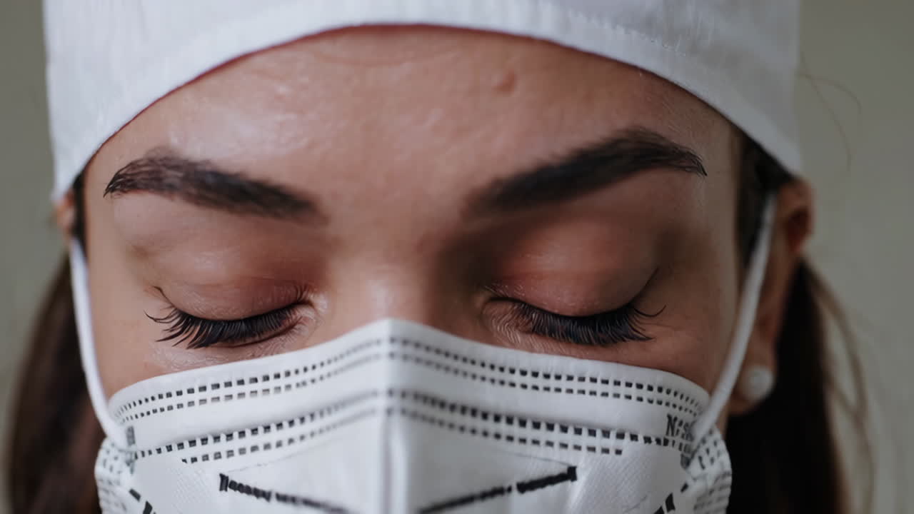 Doctor wearing a protective mask