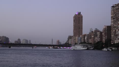 view of egypt city from nile river