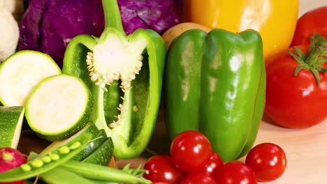 assorted vegetables displayed in vibrant arrangement