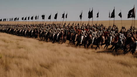 mongol army battle scene
