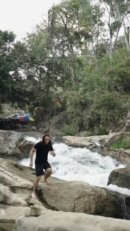 scenic waterfall landscape