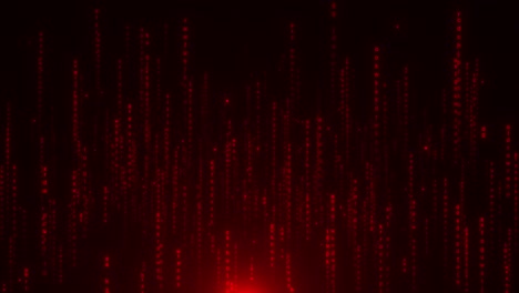 red digital rain background