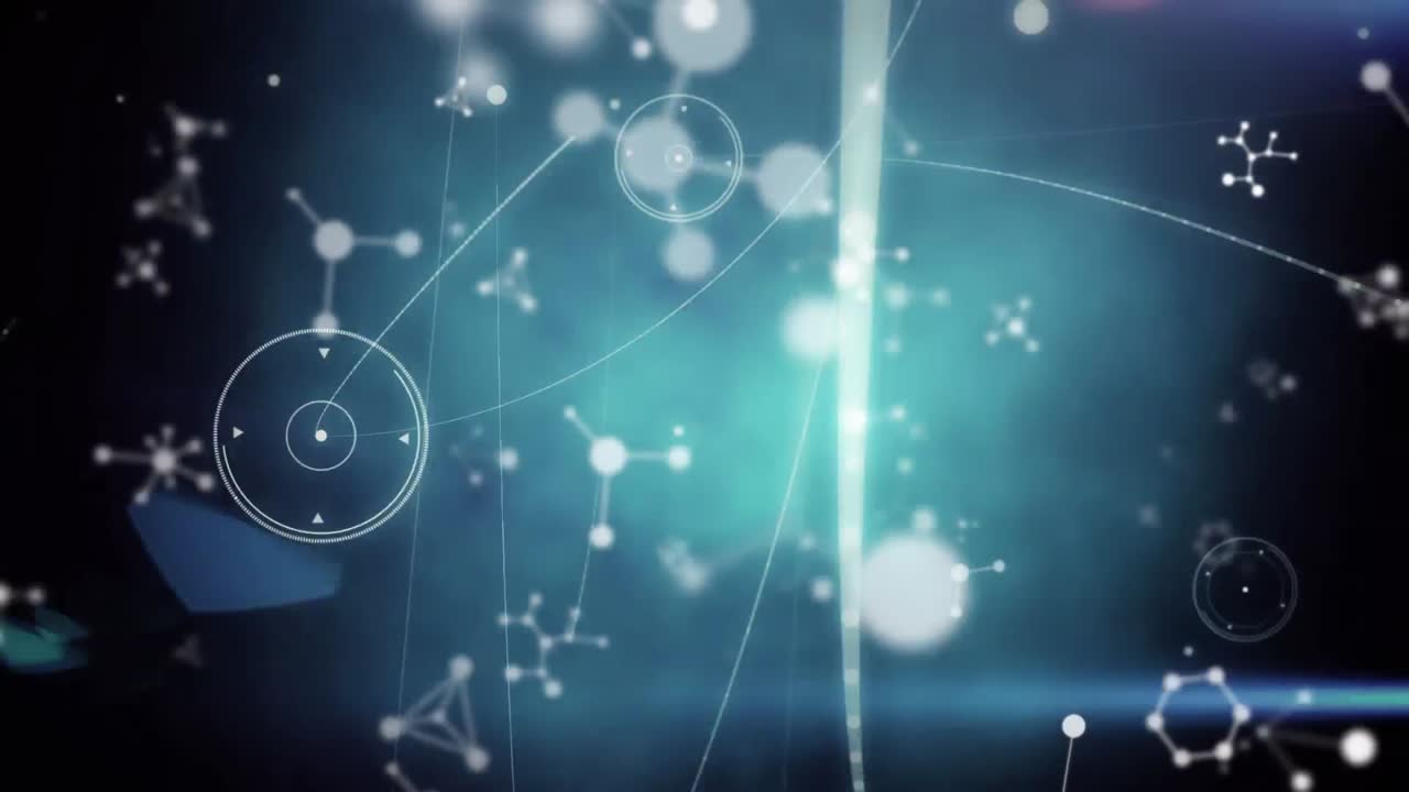 스 ⁇  스캔, 분자 및 연결 네트워크의 애니메이션