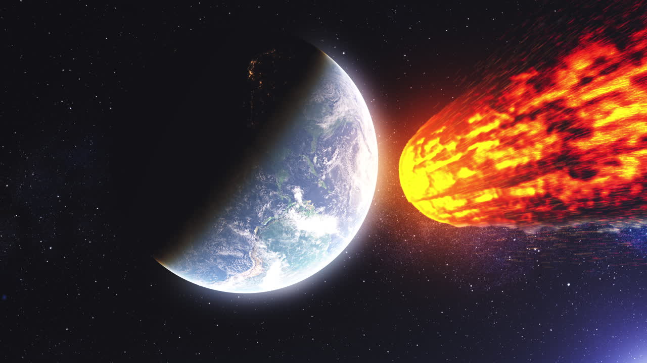impacto de un asteroide en la tierra