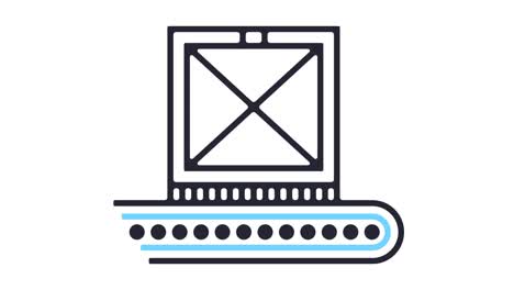 cargo conveyor icon animation